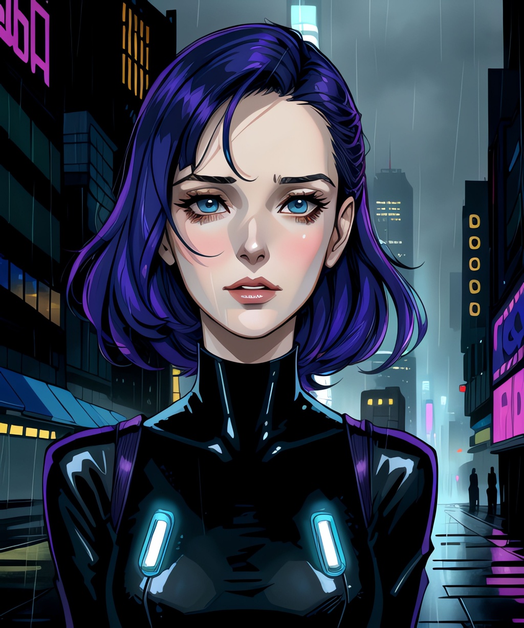 Blade Runner anime Winona Ryder | OpenArt