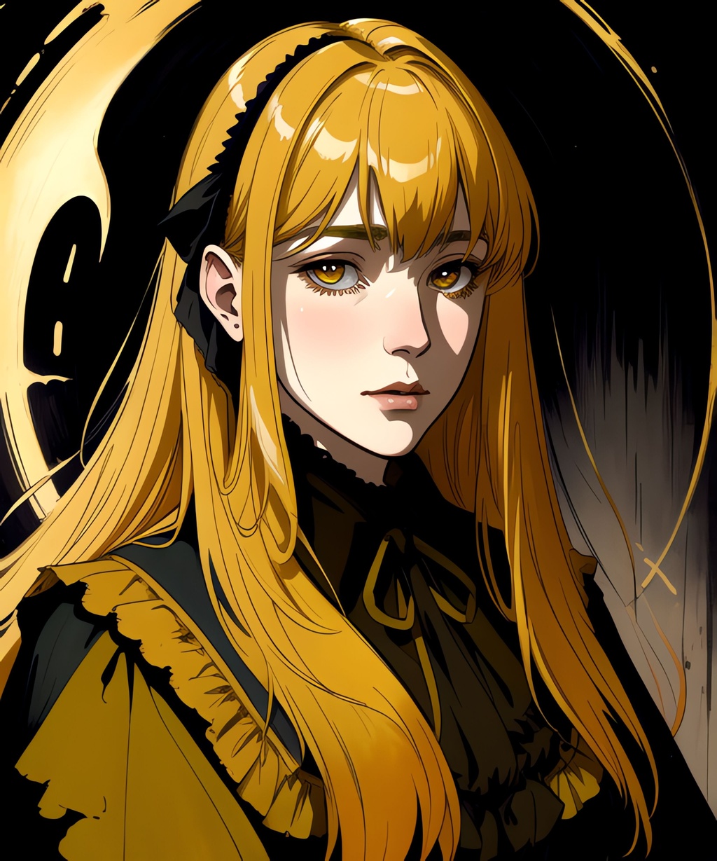 Ghost with Yellow Irises OpenArt