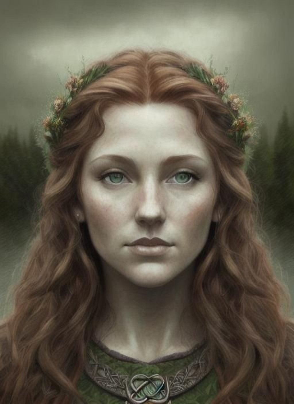 Prompt: Celtic goddess