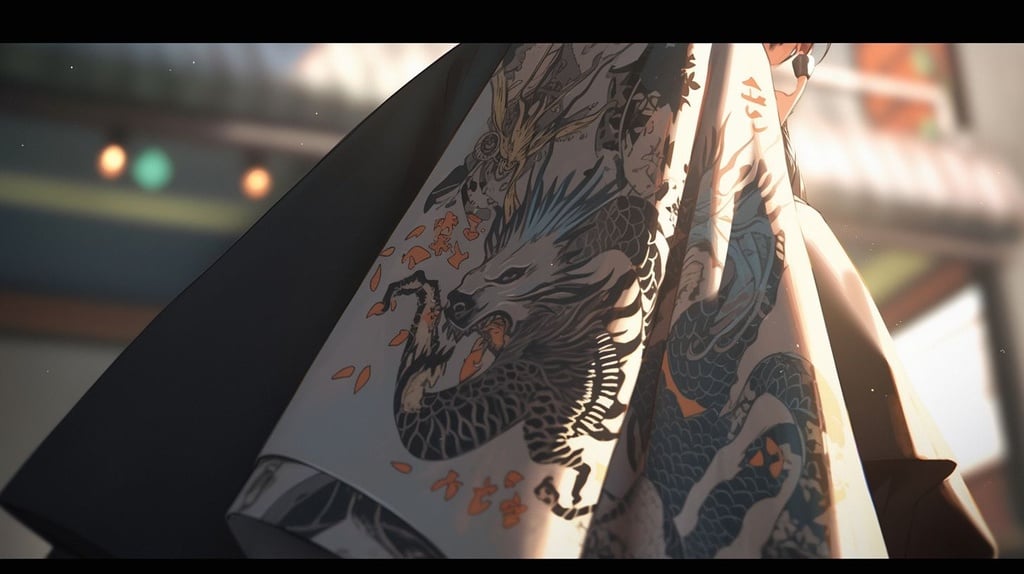 Prompt: shader whirpoool with embossed chinese tattoos