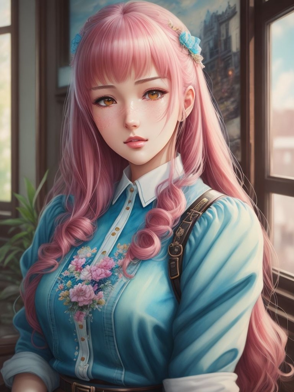 Prompt: Girl, Super realistic, hyperrealism, anime art concept, cartoon art concept, WLOP, Intricately Detailed, Magic, 8k Resolution, VRAY, HDR, Unreal Engine, Vintage Photography, Beautiful, Tumblr Aesthetic, Retro Vintage Style, Hd Photography, Beautiful Watercolor Painting, Realistic, Detailed, Painting By Olga Shvartsur, Svetlana Novikova, Fine Art, Soft Watercolor,  Extreme Detail, Digital Art, 4k, Ultra Hd, Mixed Media