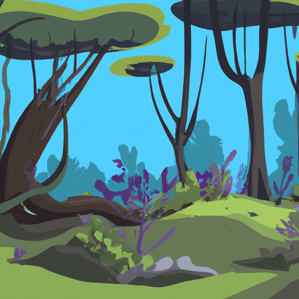 Prompt: beautiful forest fantasy landscape, cartoon, by Greg rutkowski