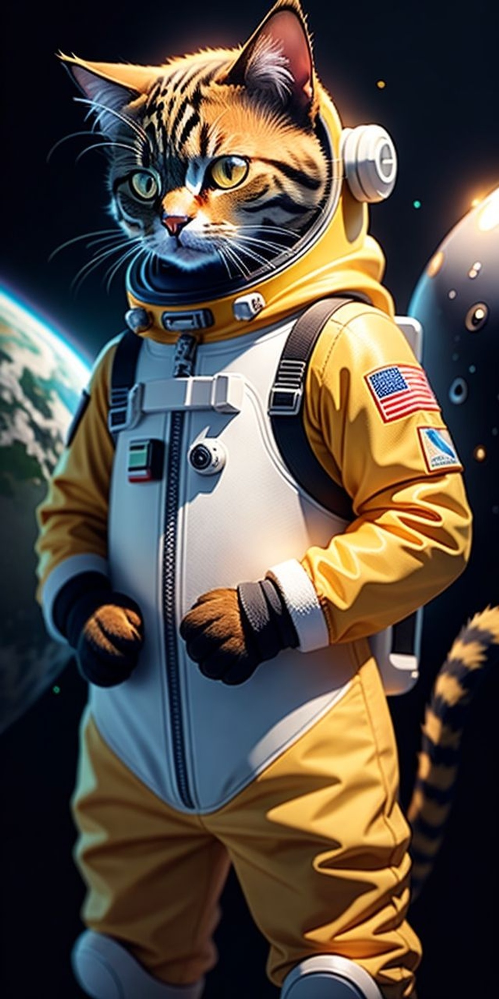 Prompt: Cat, wearing a spacesuit,8k, high detail 