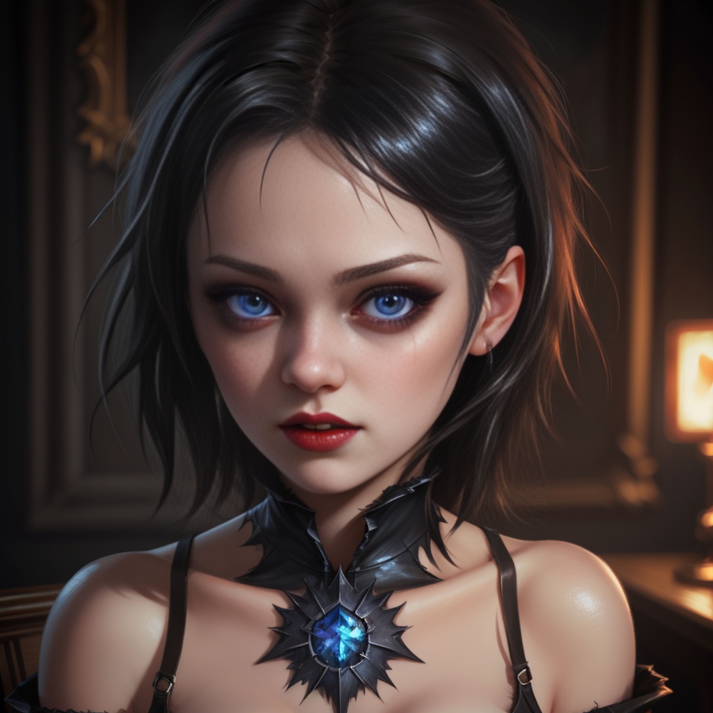 Prompt: an ultrarealistic oil painting and pencil drawing of a cute gothic girl , 8k resolution, detailed face and eyes, by Abbott Handerson Thayer and artgerm, frostbite 3 engine, cryengine, digital art, incredible art