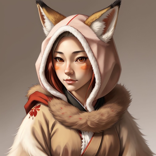 Fox Girl Kimono Openart