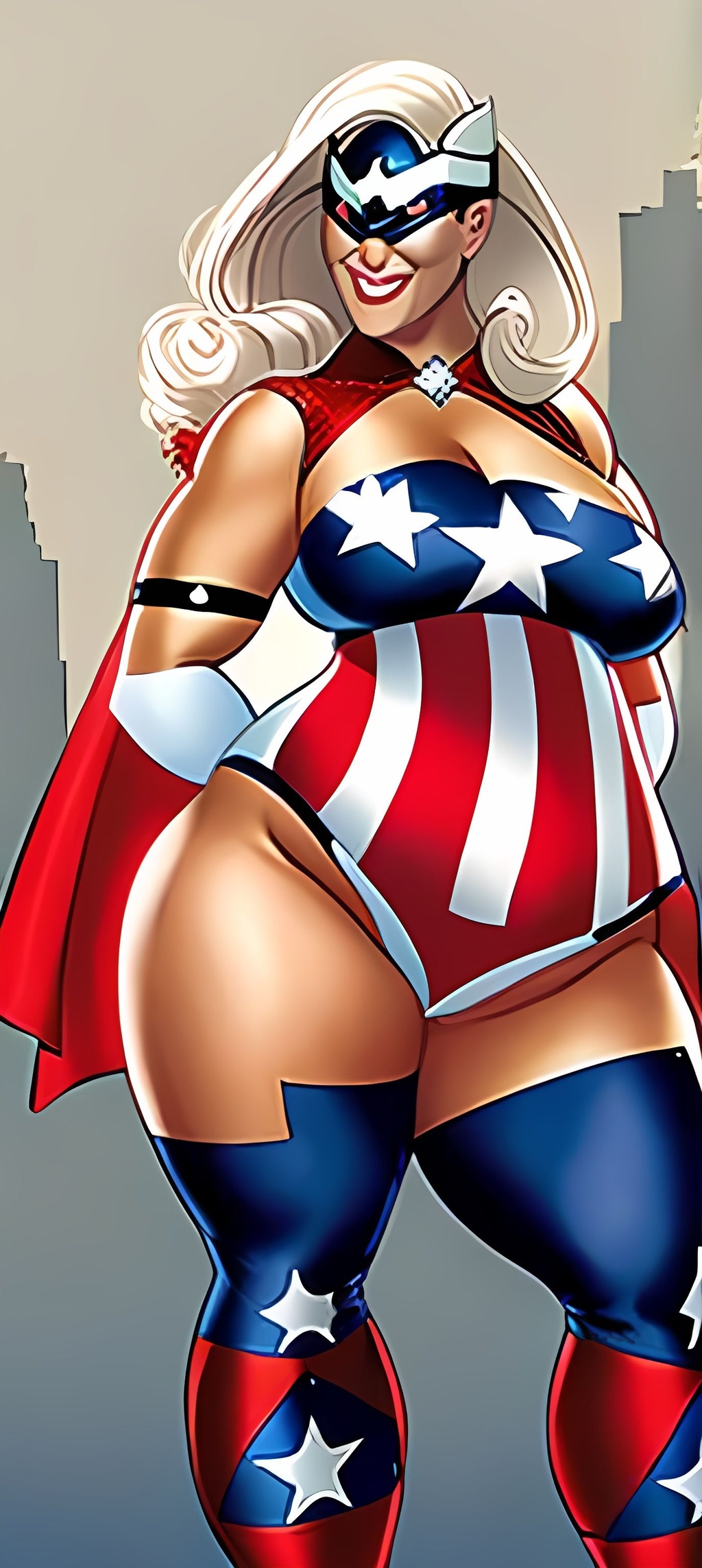 Auntie Samantha the Patriotic Superheroine!