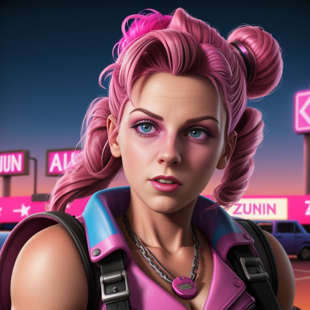 Prompt: Synthwave, Shocking Pink, zoomed out, Atompunk, Houdini-Render