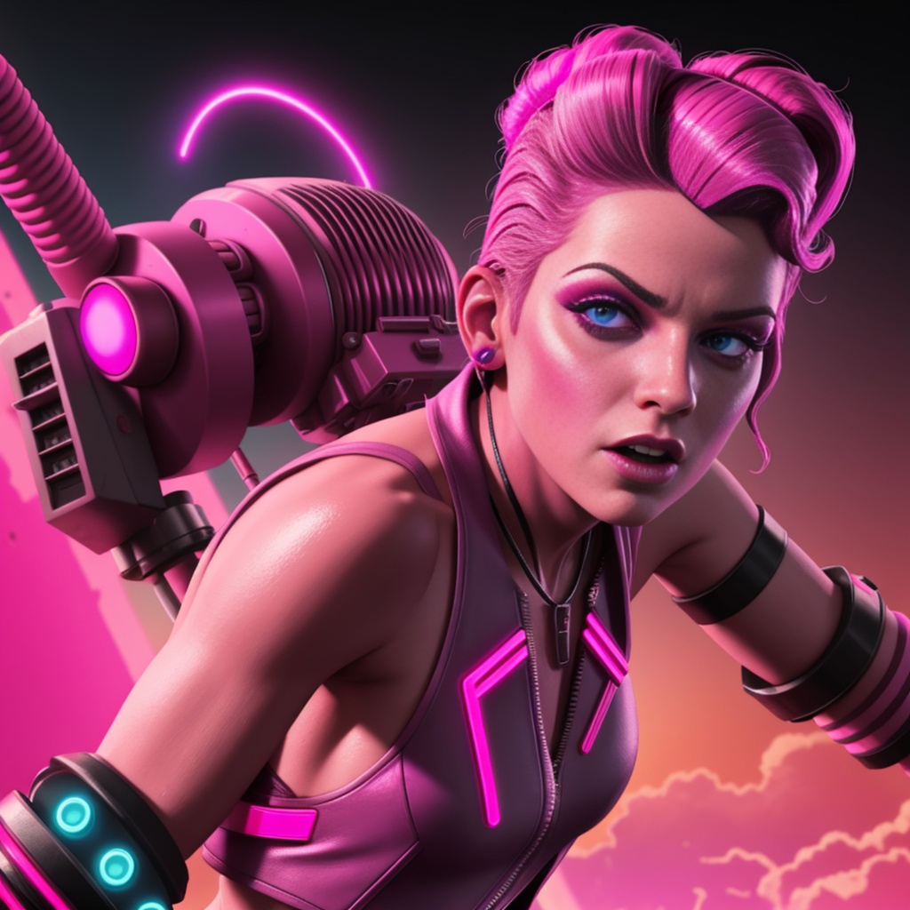 Synthwave Atompunk Girl | OpenArt