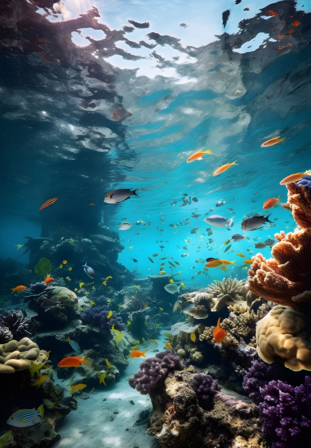 Coral Reef Midjourney Creation: Stunning Underwater Art