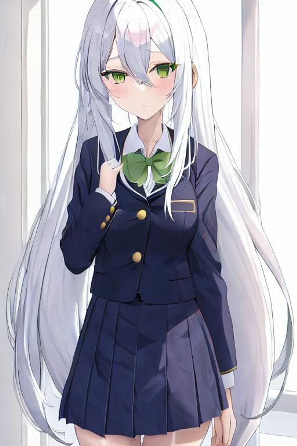 Cute anime white hair girl | Portrait, outside by CuteNeuroGirls on  DeviantArt