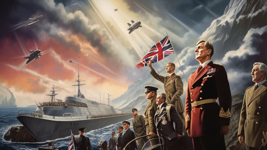 Prompt: norsk propaganda plakat fra krigen