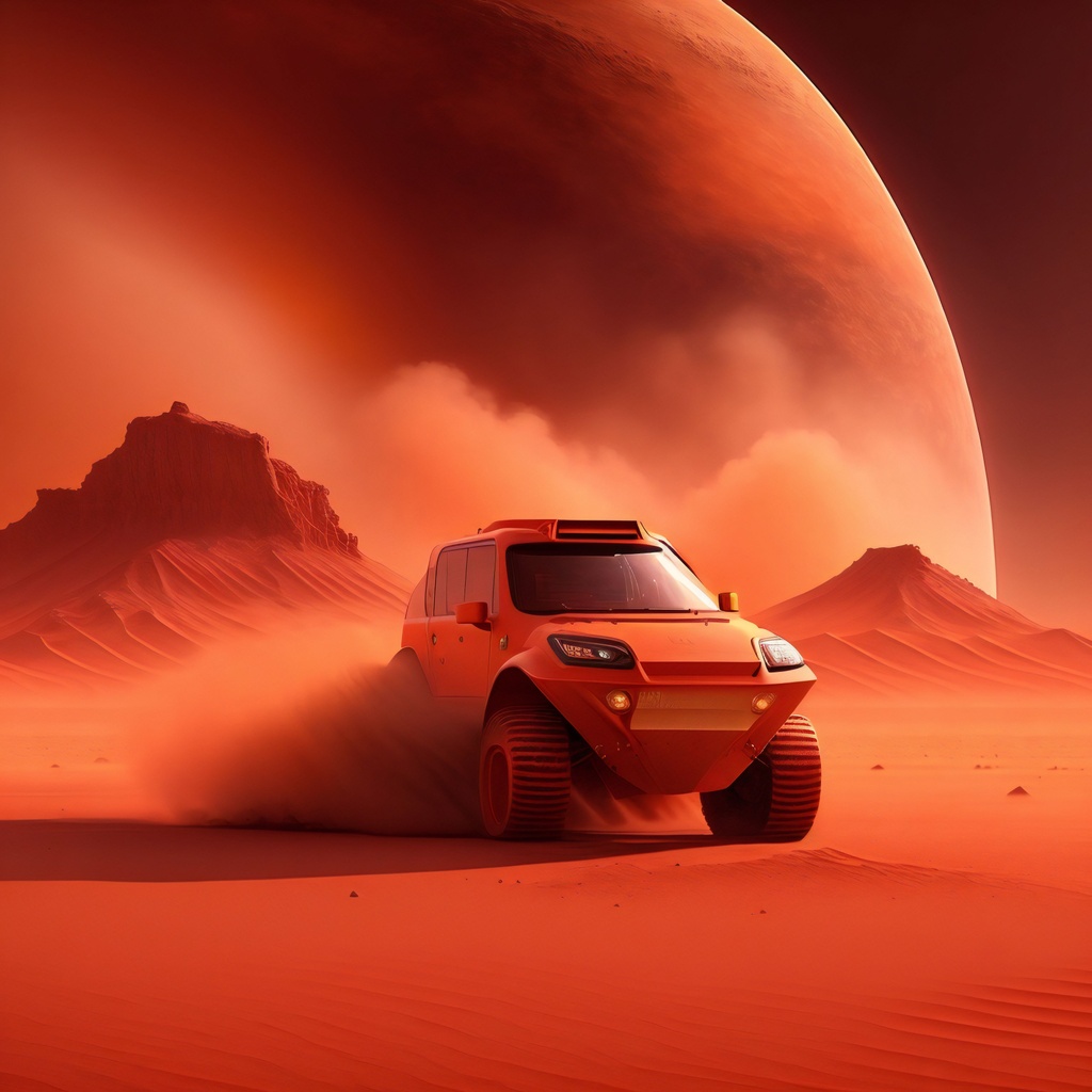 Prompt: Best artwork. Award winning masterpiece. Dust storm on Mars. hard sci-fi aesthetic, Best quality, ultra smooth, ultra clean, 8k, ultra high res, ultra sharp, ultra-detailed, sharp focus