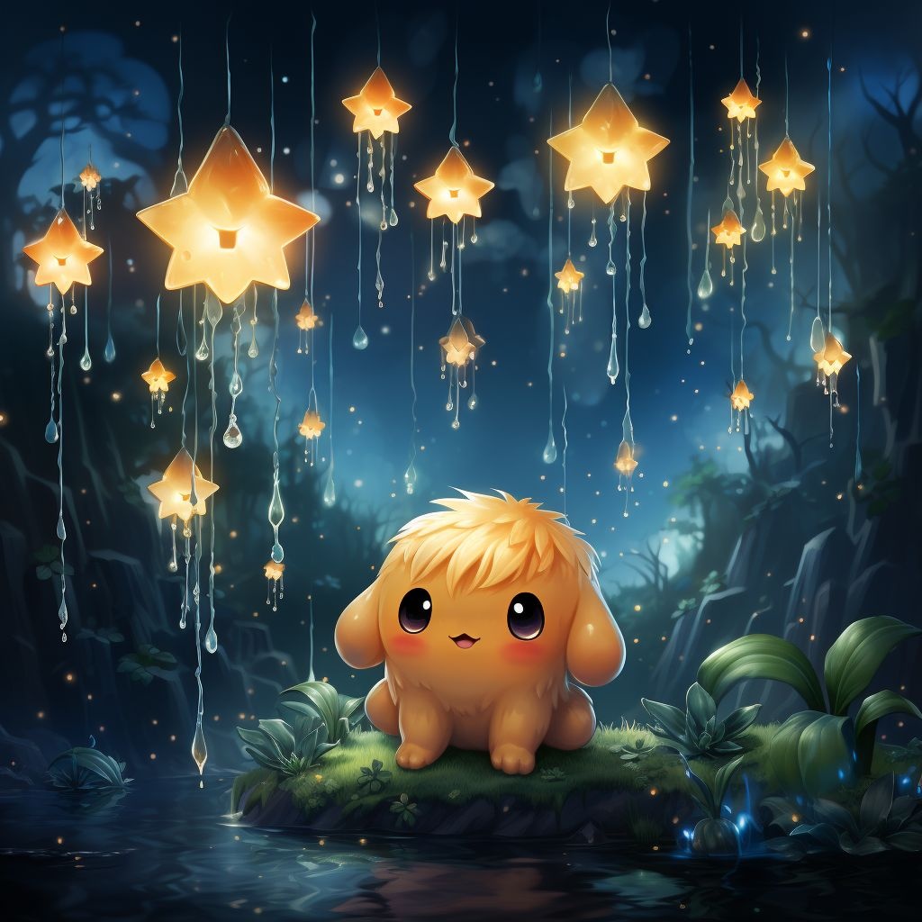 Prompt: weeping stars of my childhood