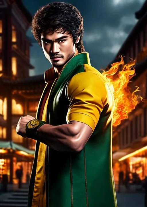 Prompt: High-resolution hyperrealistic photo of iron fist danny rand merged with xu shang-chi, photorealistic, highly detailed, uhd, hdr, 64k