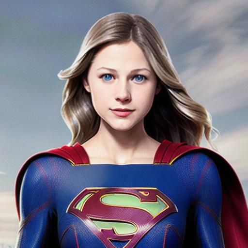 melissa benoist as supergirl, fine-tuned, 3D, fantasy