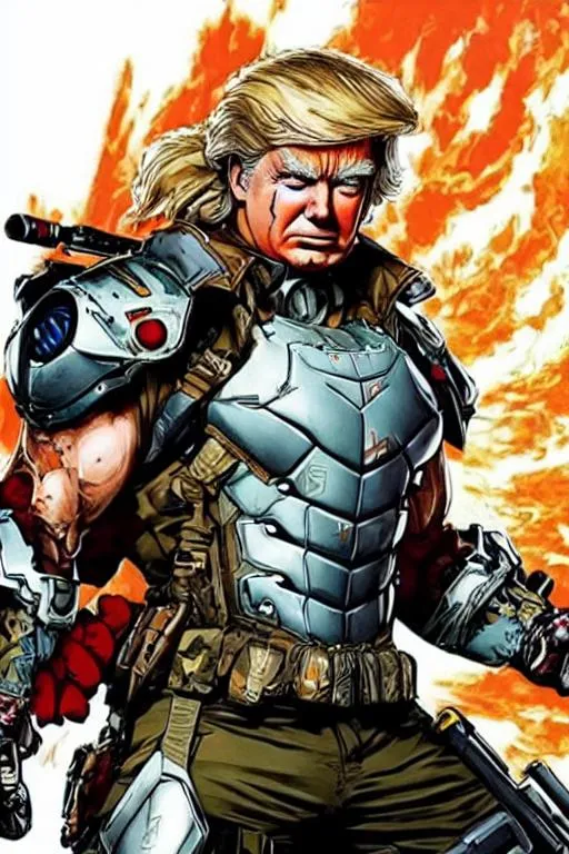 Prompt: (((Yoji Shinkawa))), sticker of ultra detailed portrait of Donald Trump wearing clown make-up , Incursio armour, full body, high quality cell shaded illustration in post apocalyptic style by Yoji Shinkawa, ((full body)), dynamic pose, perfect anatomy, centered, freedom, soul, long flowing hair, approach to perfection, cell shading, 4k , cinematic dramatic atmosphere, watercolor painting, global illumination, detailed and intricate environment, artstation, concept art, fluid and sharp focus, volumetric lighting, cinematic lighting, Art by Yoji Shinkawa, detailed face. 