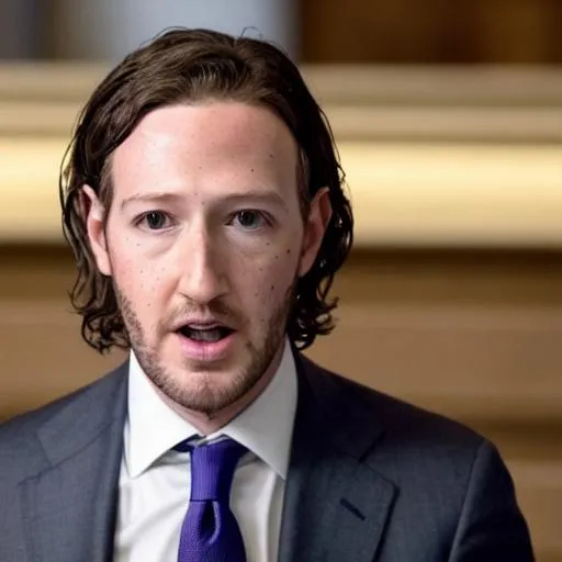 Prompt: cinematic still of bearded protagonist (Mark Zuckerberg) cosplaying as John Wick Zuckerberg in a suit with long hair running in the rain while aiming a pistol shooting a gun in the movie Mark Zuckerberg John Wick (2020)