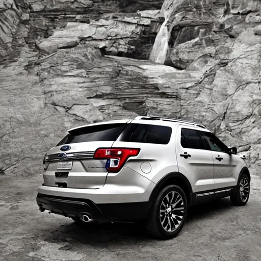 Prompt: Design a beautiful， Ford Explorer team badge