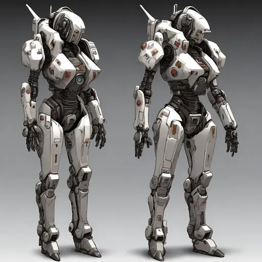 Prompt: Sci fi. mech pilot. female armoured