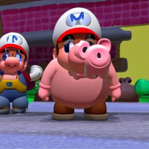 Prompt: pig in pig in pig in pig in pig in mario



