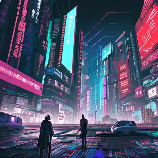 Prompt: make me a picture of a cyberpunk 