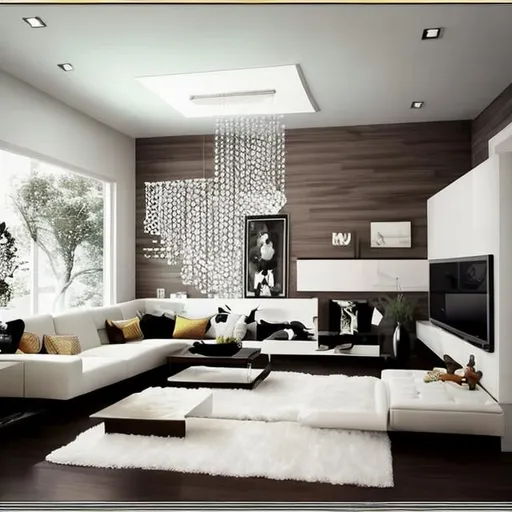 Prompt: Living room modern decor 