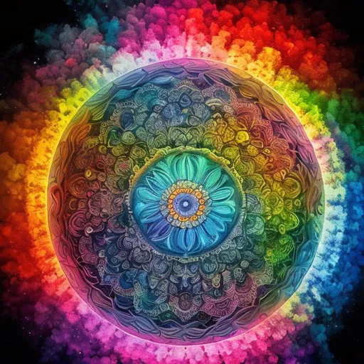 Prompt: Colourfull Mandala art of earth
