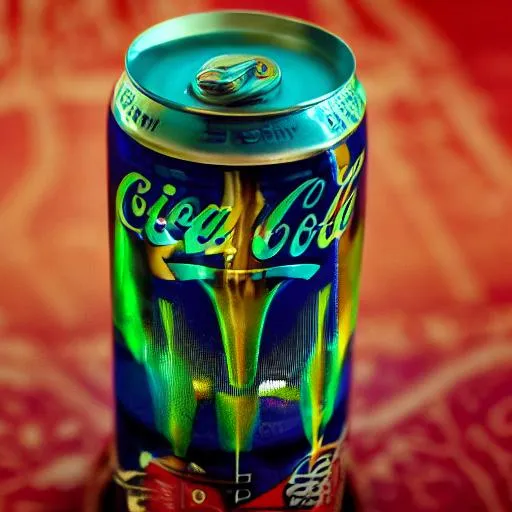 Prompt: highly detailed blue coca cola, 4k, 8k, hdr, studio professional light