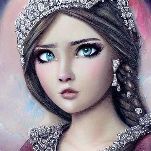 Prompt: beautiful princess realistic ultra-detailed 