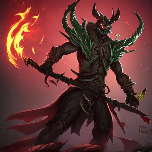 Prompt: Animated Demon Hunter