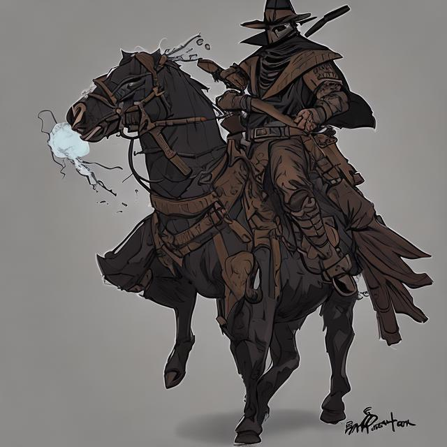 Lightly Armored Cowboy Ninja With Crow Powers Openart