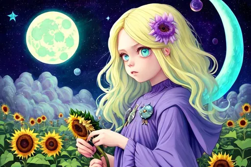 Witch, aesthetic, pastel, beautiful, blonde hair, pa... | OpenArt