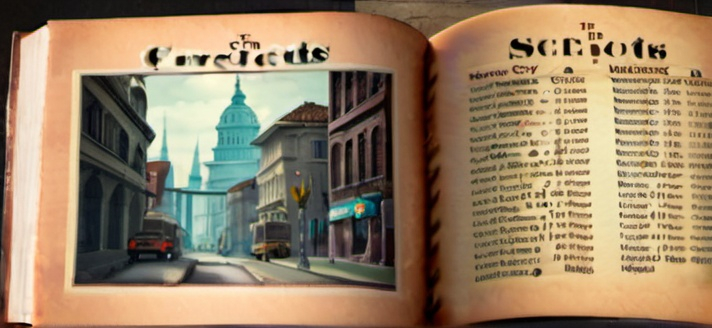 A very thick tour guide book of The City of Secrets....