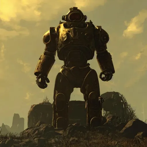 Prompt: fallout 76 power armor 