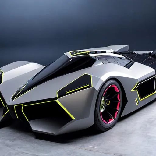 Prompt: Futuristic aerodinamic mega Batmobile