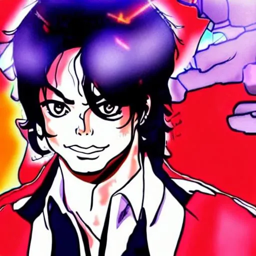michael jackson anime cool | OpenArt