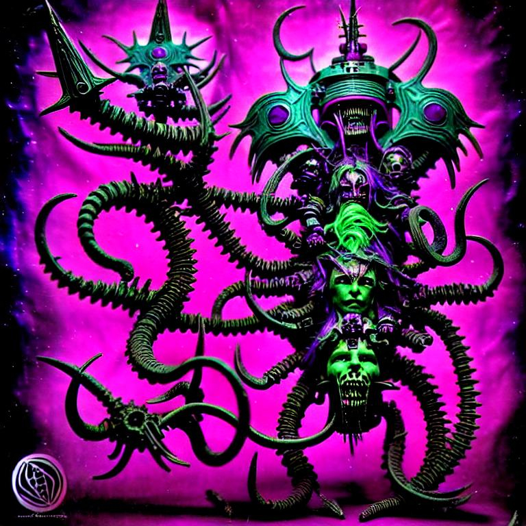 Psychedelic, Space, Warhammer 40k, Slaanesh, Horror,...