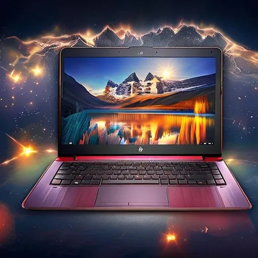 Prompt: hp laptop with amazon ecomerce logo









 
