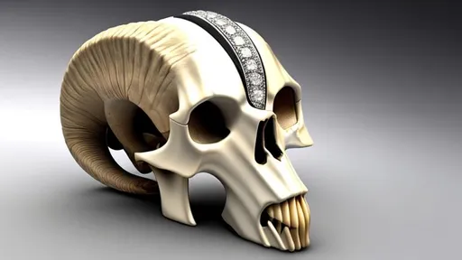 Prompt: Ram skull with diamonds