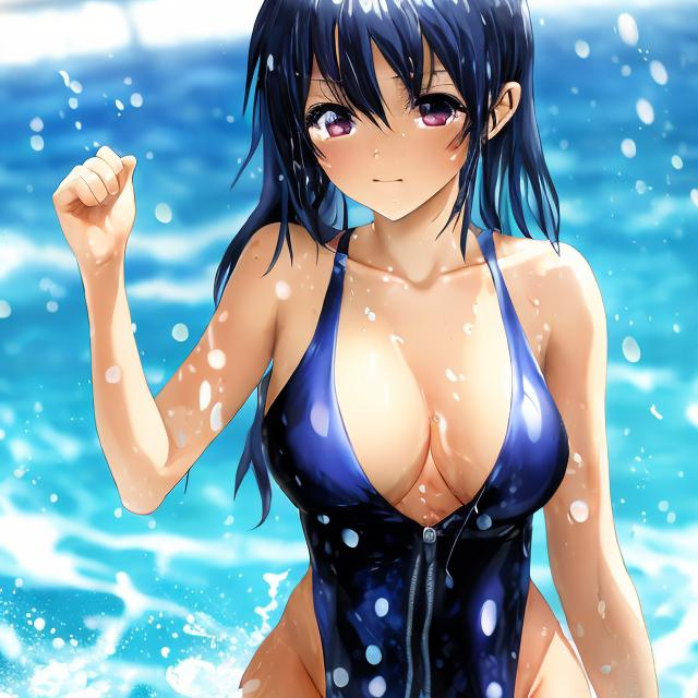 Hot anime 2024 girl swimsuit