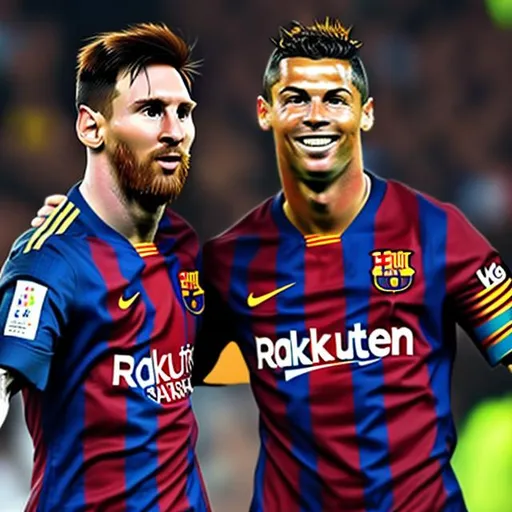 Prompt: Messi and C.Ronaldo