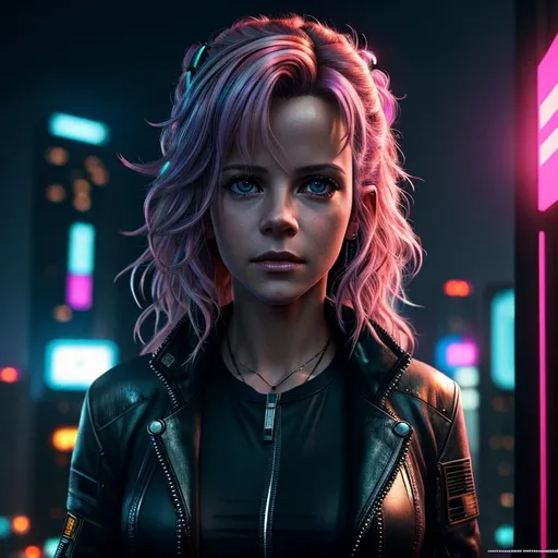 Prompt: Cyberpunk, Young Meg Ryan,
raw photo, photorealistic, High Detail, dramatic, UHD, HDR raw photo, realistic, sharp focus, 8K high definition, insanely detailed, intricate, high quality, 