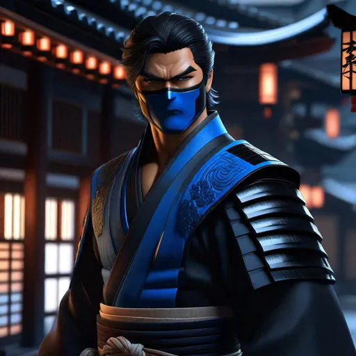 Prompt: Portrait of {  Ninja  d Grayson Nightwing } in  {edo era Japan}, perfect composition, hyperrealistic, super detailed, 8k, high quality, trending art, trending on artstation, sharp focus, studio photo, intricate details, highly detailed,happy face, by greg rutkowski