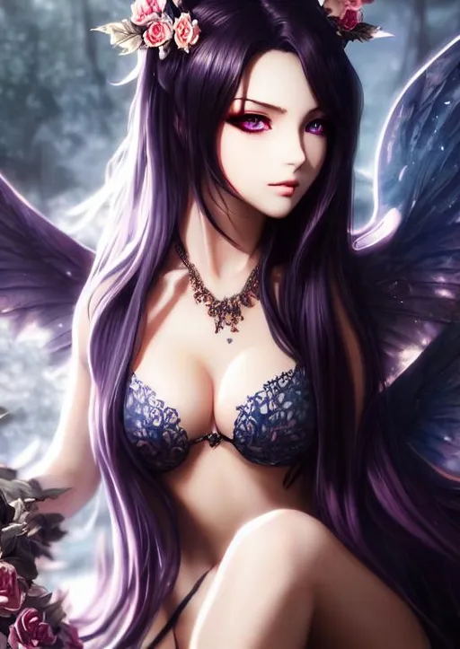 Prompt: highest quality portrait, succubus, digital painting, highly-detailed symmetric face, cinematic dark cold color palette, spotlight,perfect composition, hyperrealistic, super detailed, 8k, high quality, sharp focus,intricate details, highly detailed, dynamic lighting, detailed and intricate environment, anime artstyle by Yusuke Kozaki