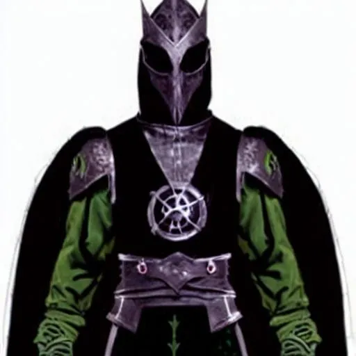 Prompt: Ermac's new gothic and futuristic look is dark and foreboding, with elements of cyberpunk and steampunk mixed in. His body is covered in dark leather and metal armor, with spikes and rivets adding to his menacing appearance. He wears a long black coat that flows behind him as he moves, and his boots have metal plates that glint in the light.

His head is covered in a metal helmet that resembles a skull, with glowing red eyes that pierce through the darkness. His face is obscured, adding to the mystery and fear that surrounds him. Tubes and wires run from the helmet down his neck and into his armor, giving the impression that he is powered by some sort of dark energy.

Ermac's weapons are also gothic and futuristic, with a long sword that glows with a blue energy and a spiked mace that crackles with electricity. He is also adept at using his powers to control the battlefield, with telekinetic abilities that allow him to hurl his opponents around the arena or even tear them apart with his mind.

Overall, Ermac's reimagined gothic and futuristic look is intimidating and powerful, with a sense of darkness and danger that adds to his already formidable presence on the battlefield.

It is drawn in a comic book style, by Stan Lee 