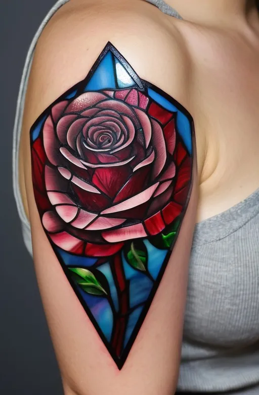11. Stained Glass Rose
