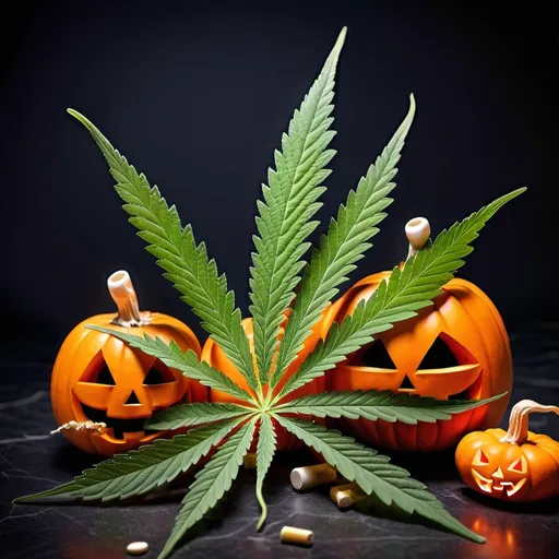 Prompt: marijuana Halloween