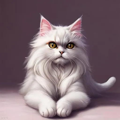 Prompt: Dreaming cat persian furry beautiful exquisite