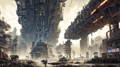 Prompt: Nuclear wasteland, human clone factory, fighting for survival, time is running out, hyper detailed, photorealistic, spaceship, cyberpunk, mech, firing missiles