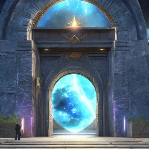 Prompt: access to the stargates in photorealistic style